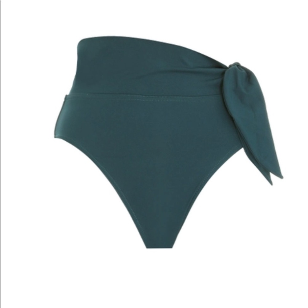 Zimmermann BottledGreen Sculpt High Waisted Bikini